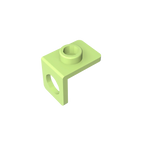 Gobricks GDS-1165 Minifig Neck Bracket with Back Stud | Thin Back Wall Building Block