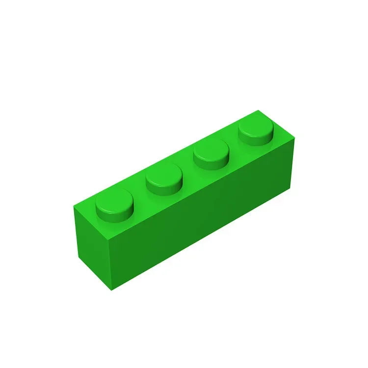 Gobricks GDS-534 Brick 1 x 4 without Bottom Tubes | Compatible Building Block Set