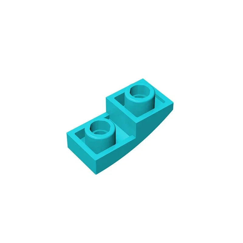 Gobricks GDS-795 Slope, Curved 2 x 1 Inverted | Compatible Building Block for DIY Projects