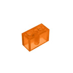 Educational Assemblage Gobricks Brick 1 x 2 without Bottom Tube | Compatible with Lego 3004 3065 35743