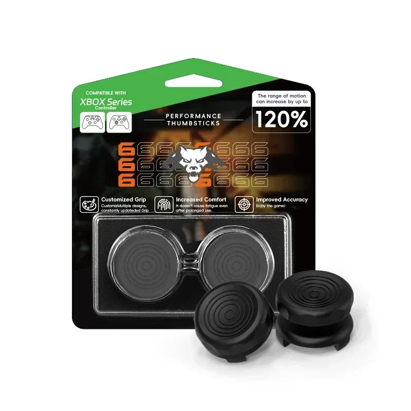 DATA FROG 2PCS High-Rise Analog Stick Cap for PS4 PS5 Xbox One Controller | FPS Precision Thumb Grip Joystick Cover
