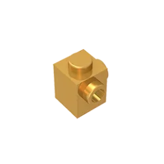 Gobricks GDS-1046 Modified Brick 1 x 1 with Studs on 2 Sides | Building Block for DIY