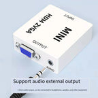 HDMI to VGA Converter with Audio | 1080P Adapter for Notebook Xbox PS3 PC Projector