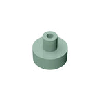 Gobricks Tile Round 1x1 with Bar and Pin Holder | Compatible Building Block