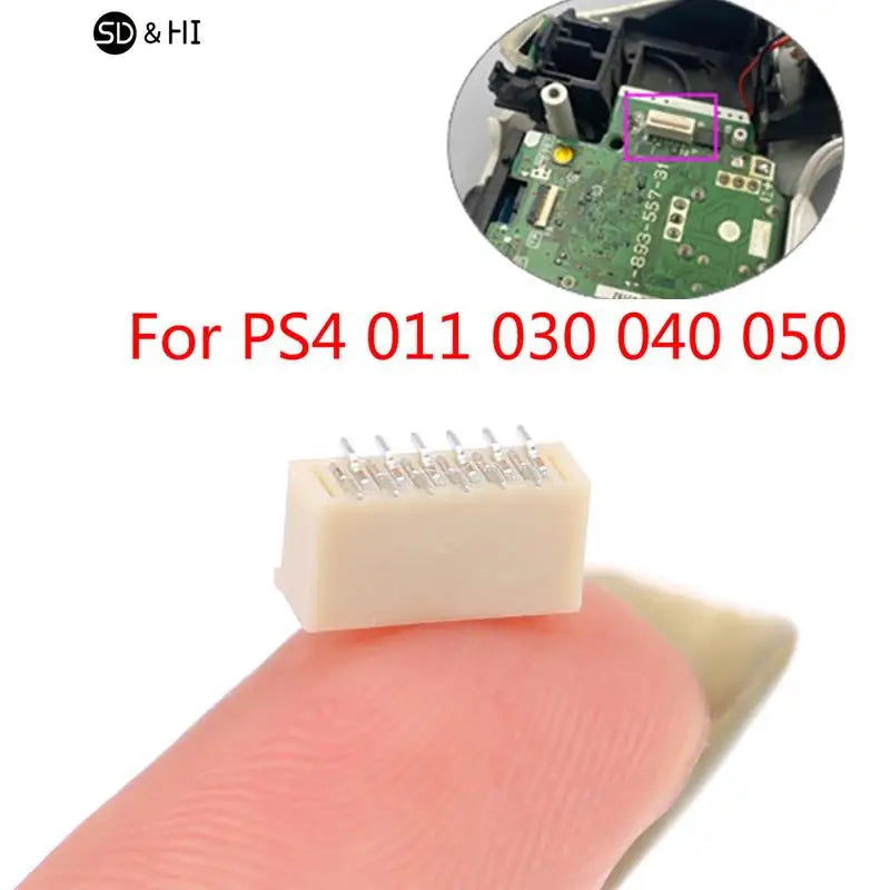 12-Pin Charging Board Ribbon Cable FPC Socket for PS4 Controller | Replacement Part