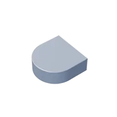 Gobricks Tile Round 1 x 1 Half Circle Extended | Compatible Brick Building Block