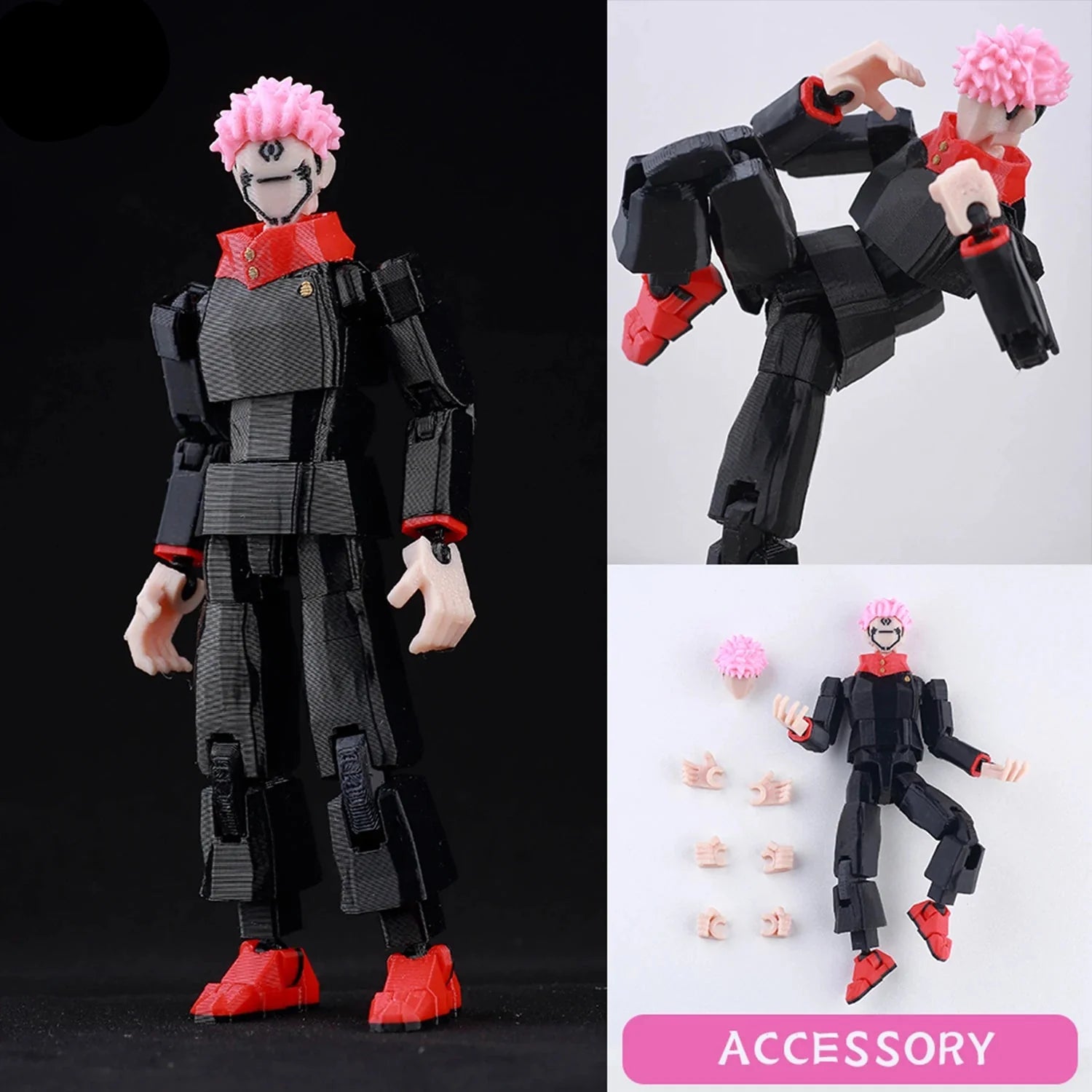 Jujutsu Kaisen 3D Printed Anime Figurine, Gojo Satoru Toji Yuji Sukuna Mahoraga Yuta