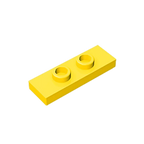 Gobricks GDS-1504 Plate, Modified 1 x 3 with 2 Studs (Double Jumper) | Compatible Building Block Piece