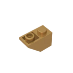 Gobricks GDS-597 Slope, Inverted 45 2x1 | Compatible Building Block for DIY