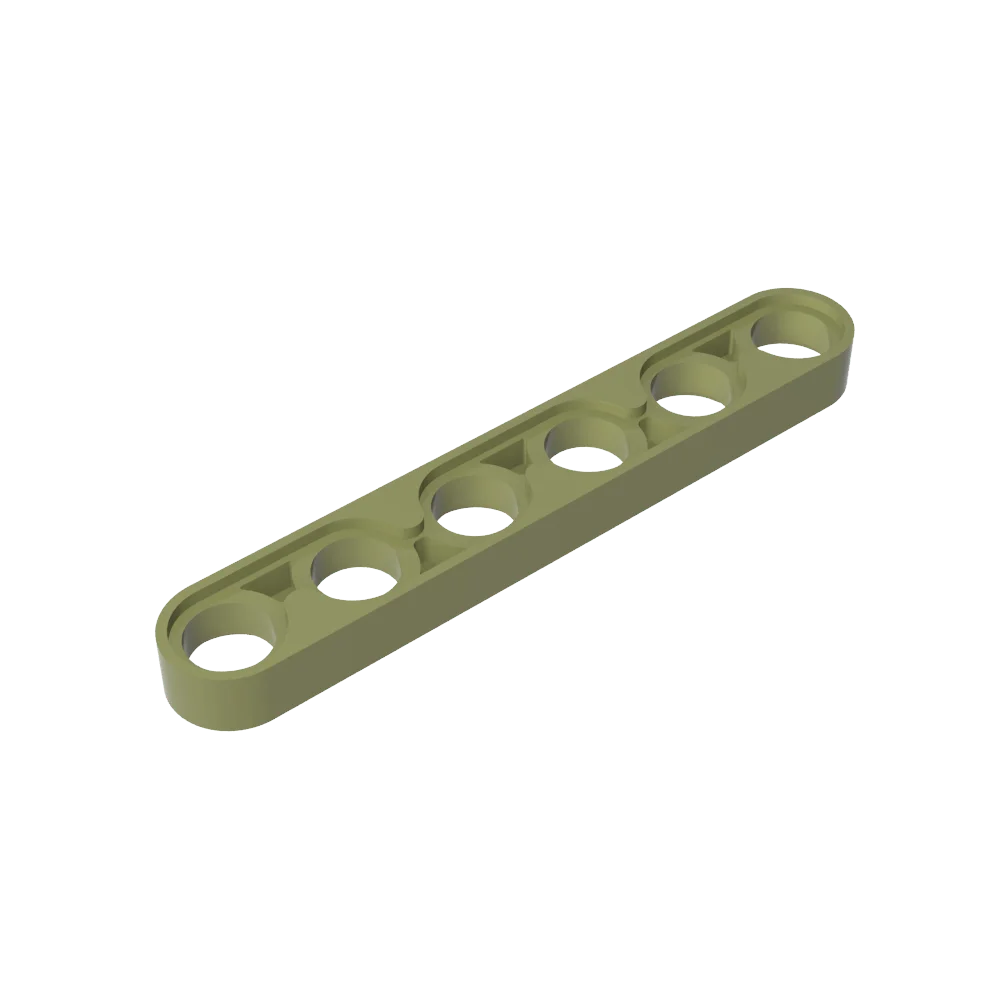 Gobricks GDS-694 Technical Liftarm Thin 1 x 6 | Compatible Building Block Piece