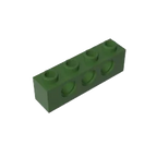 Gobricks GDS-625 Technical Brick 1x4 3-Hole | Compatible with Lego 3701