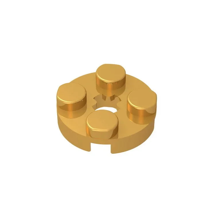 Gobricks GDS-609 PLATE 2X2 ROUND | Compatible Building Blocks for DIY Educational Models
