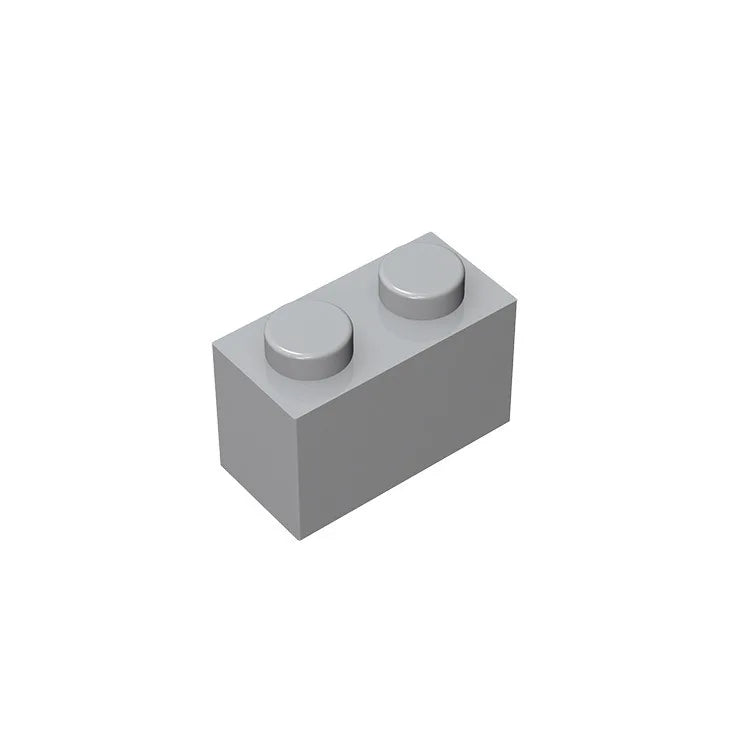 Educational Assemblage Gobricks Brick 1 x 2 without Bottom Tube | Compatible with Lego 3004 3065 35743