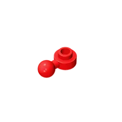 Gobricks GDS-1500 Hinged Plate 1x1 with Ball Head | Compatible Building Brick