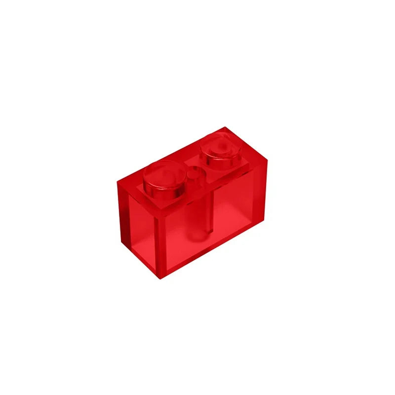 Educational Assemblage Gobricks Brick 1 x 2 without Bottom Tube | Compatible with Lego 3004 3065 35743