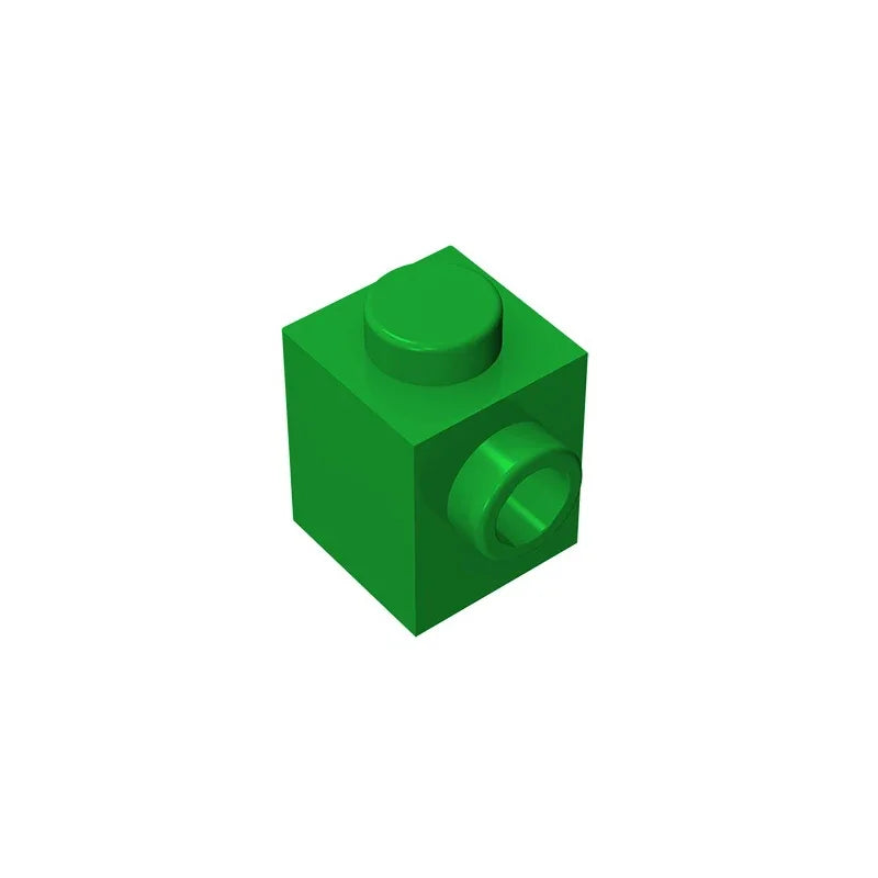 Gobricks GDS-635 BRICK 1X1 W. 1 KNOB | Single Side Bump Building Block Compatible with Lego 87087