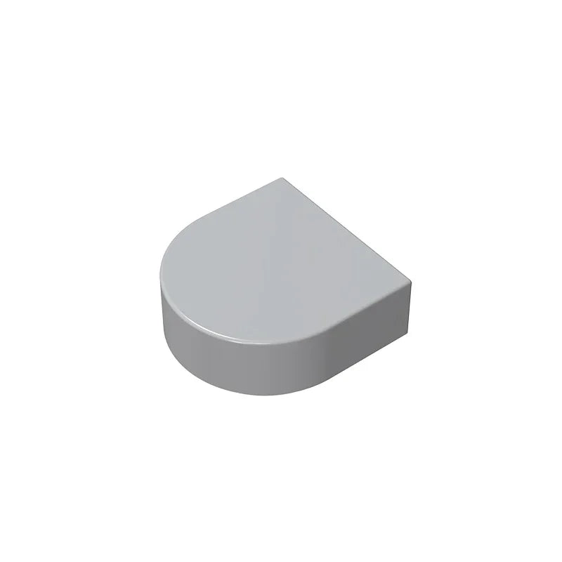 Gobricks Tile Round 1 x 1 Half Circle Extended | Compatible Brick Building Block