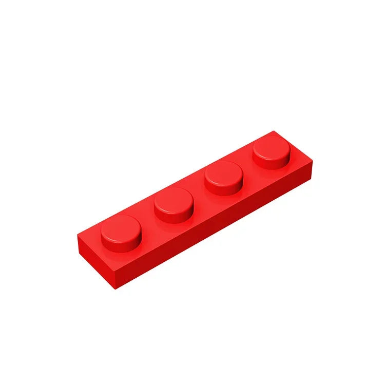 Gobricks GDS-504 Plate 1 x 4 | Compatible Building Block Pieces
