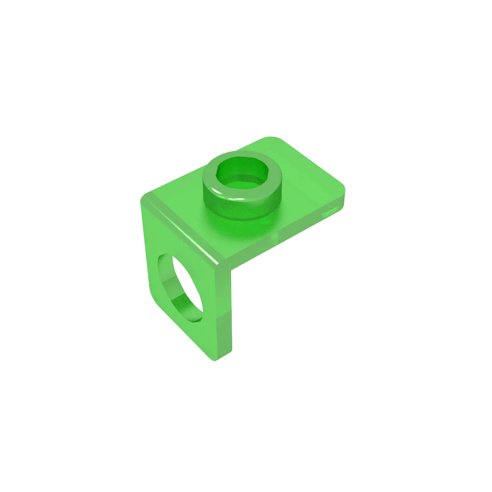 Gobricks GDS-1165 Minifig Neck Bracket with Back Stud | Thin Back Wall Building Block