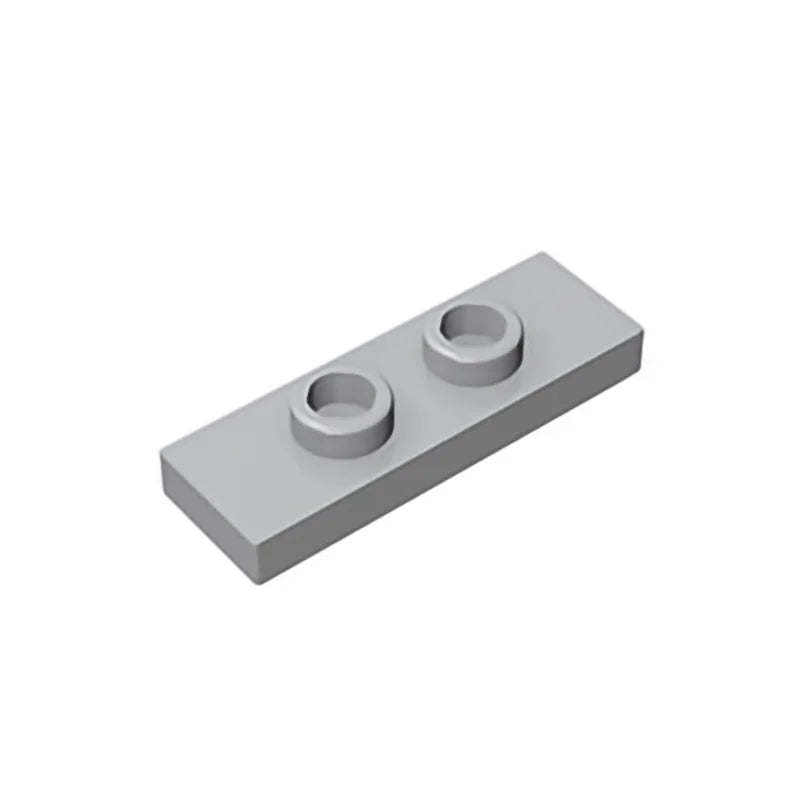 Gobricks GDS-1504 Plate, Modified 1 x 3 with 2 Studs (Double Jumper) | Compatible Building Block Piece