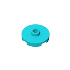 Gobricks GDS-1041 Tile Round 2x2 with Open Stud | Compatible Building Block for DIY Educational Kits