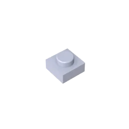 Gobricks GDS-501 Plate 1 x 1 | Compatible Building Blocks for DIY