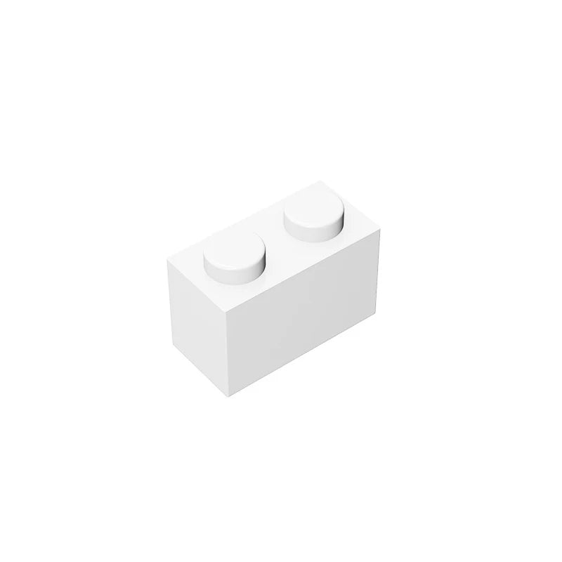 Educational Assemblage Gobricks Brick 1 x 2 without Bottom Tube | Compatible with Lego 3004 3065 35743