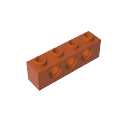 Gobricks GDS-625 Technical Brick 1x4 3-Hole | Compatible with Lego 3701