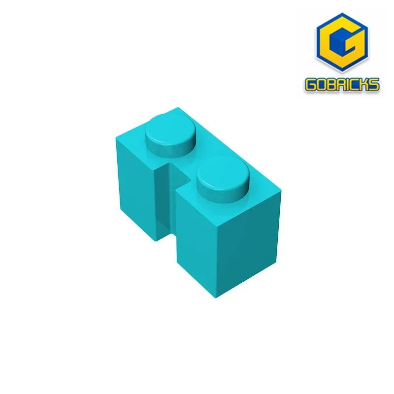 Gobricks GDS-798 Brick 1x2 with Groove | Compatible Building Block for DIY Sets