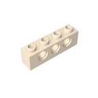 Gobricks GDS-625 Technical Brick 1x4 3-Hole | Compatible with Lego 3701