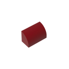 Gobricks GDS-M063 Curved Brick 1 x 2 x 1 No Studs | Compatible Building Block