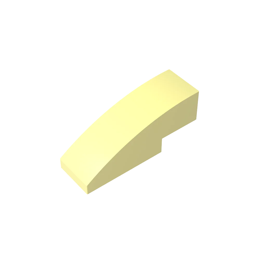 Gobricks GDS-657 Slope, Curved 3 x 1 | Compatible Building Block for Creative Construction