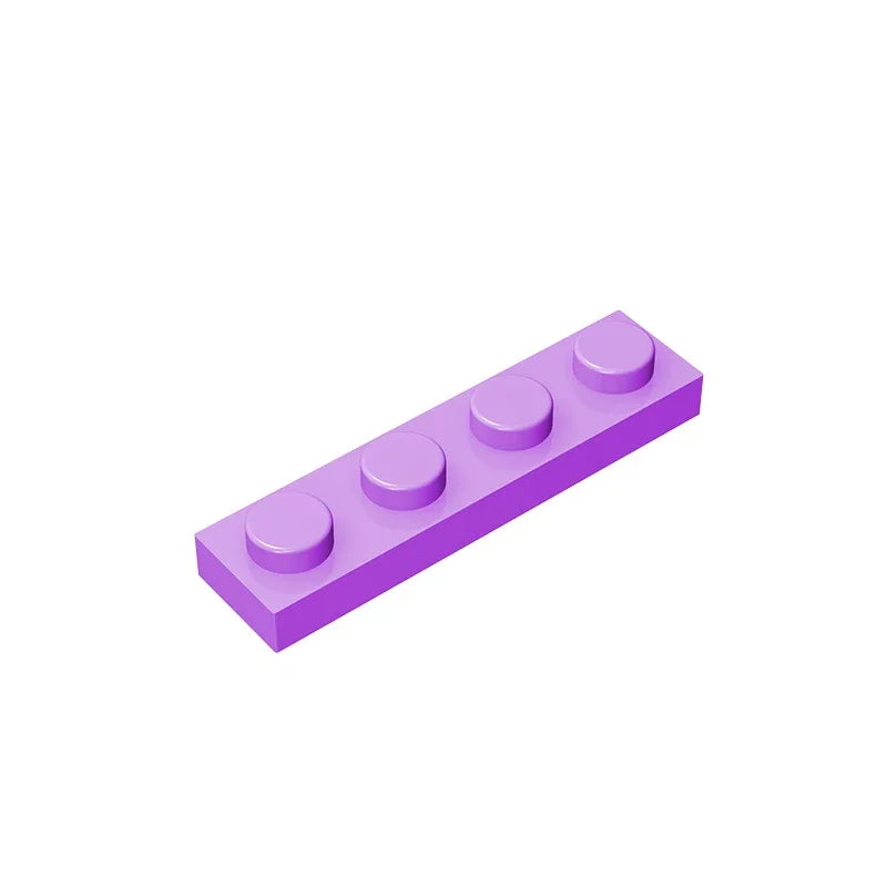 Gobricks GDS-504 Plate 1 x 4 | Compatible Building Block Pieces