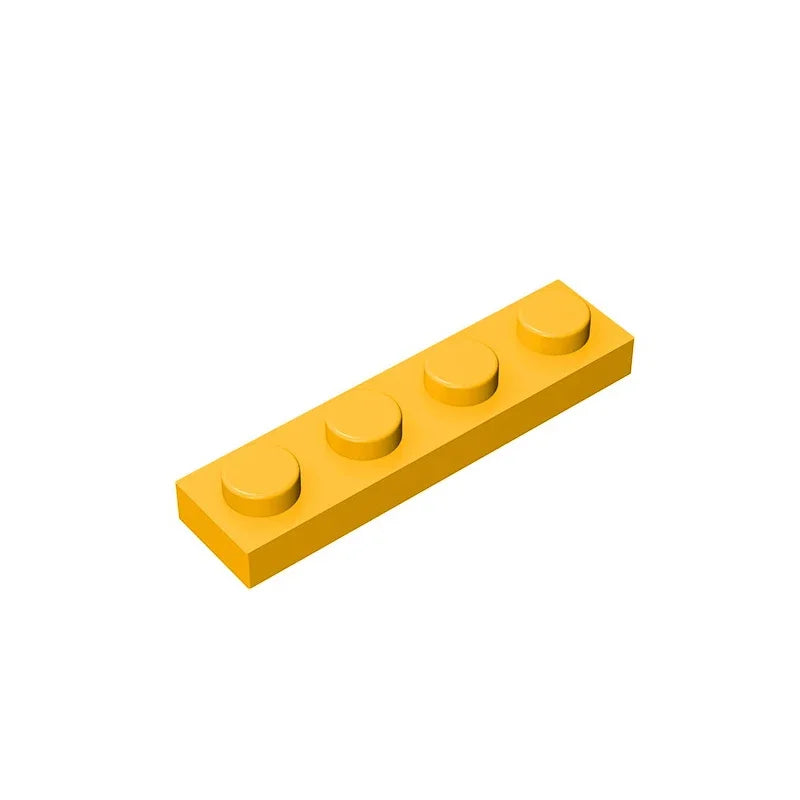 Gobricks GDS-504 Plate 1 x 4 | Compatible Building Block Pieces