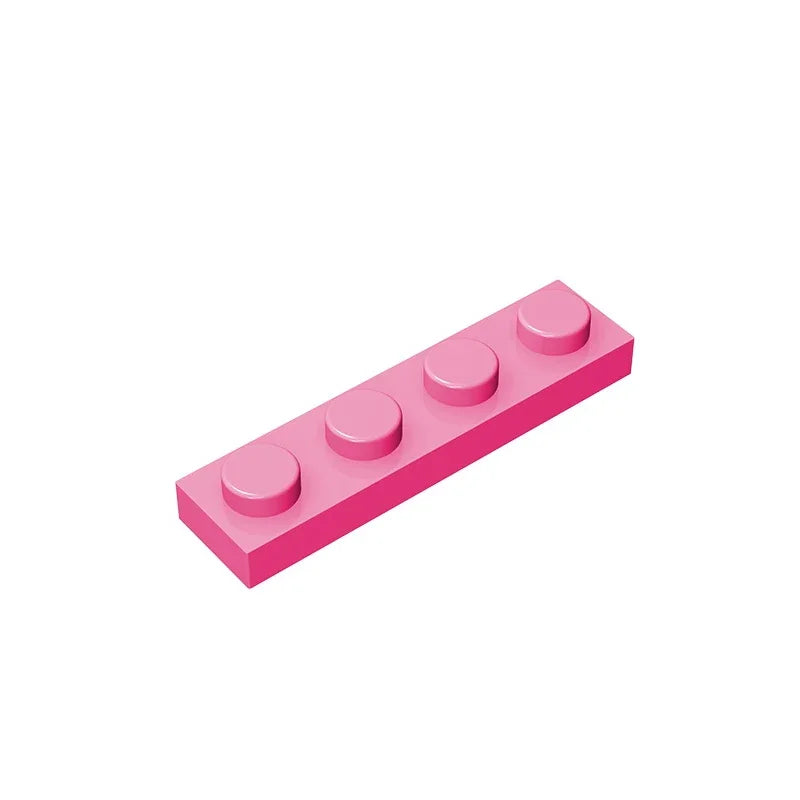 Gobricks GDS-504 Plate 1 x 4 | Compatible Building Block Pieces