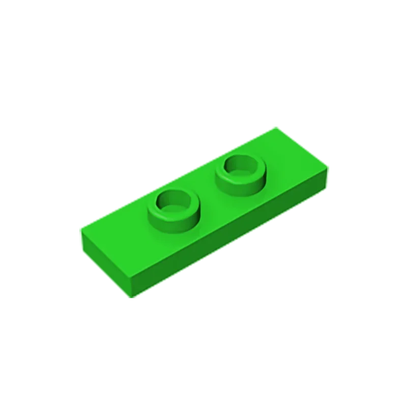 Gobricks GDS-1504 Plate, Modified 1 x 3 with 2 Studs (Double Jumper) | Compatible Building Block Piece