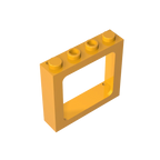 Gobricks Window 1 x 4 x 3 Train with Shutter Holes and Solid Studs on Ends | Compatible Building Block