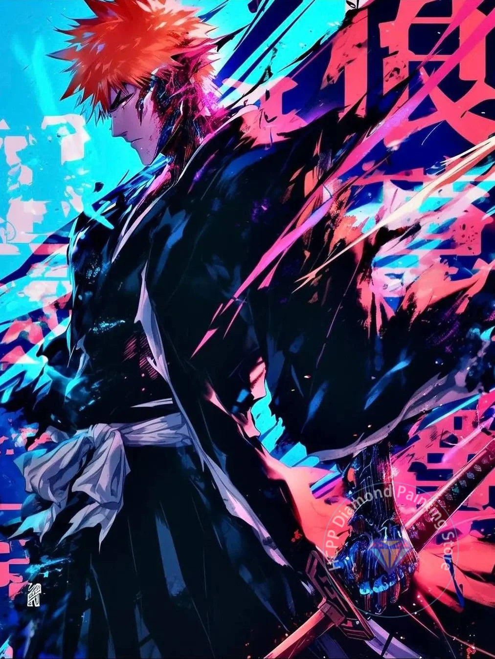 Anime Bleach Diamond Painting Kit 5D DIY Diamond Embroidery Handmade Art Children's Exquisite Gift Crafts Home Decoration