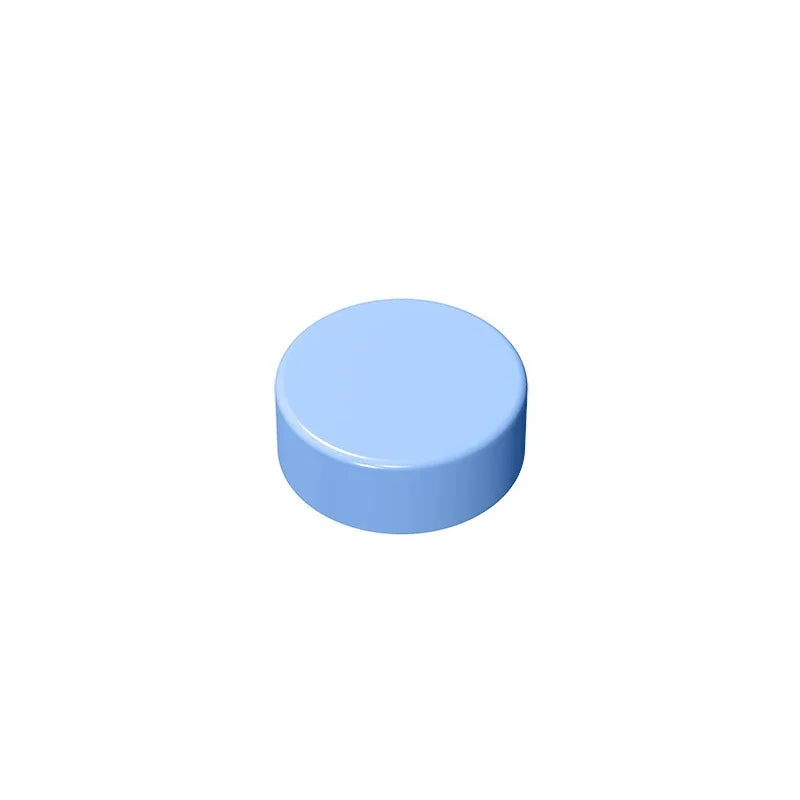 Gobricks GDS-612 Flat Tile 1x1 Round | Compatible Building Block