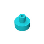 Gobricks Tile Round 1x1 with Bar and Pin Holder | Compatible Building Block
