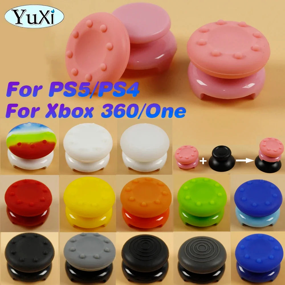 2Pcs Heightened Thumbstick Extender Caps for PS5 PS4 Xbox One Xbox 360 Controller | Joystick Grip Cover