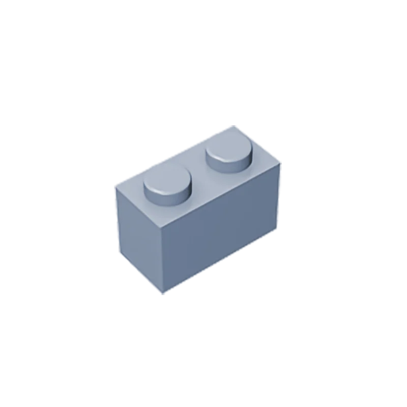 Educational Assemblage Gobricks Brick 1 x 2 without Bottom Tube | Compatible with Lego 3004 3065 35743
