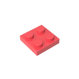 Gobricks Plate 2 x 2 Building Block | Compatible with Lego 3022