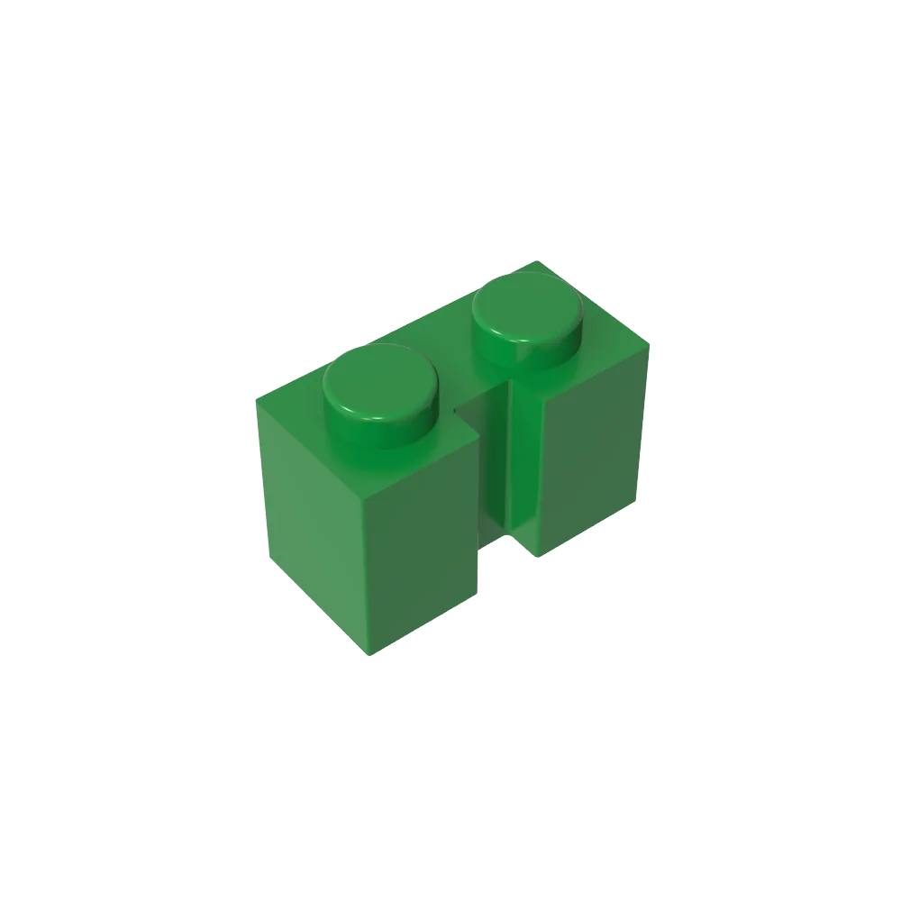 Gobricks GDS-798 Brick 1x2 with Groove | Compatible Building Block for DIY Sets