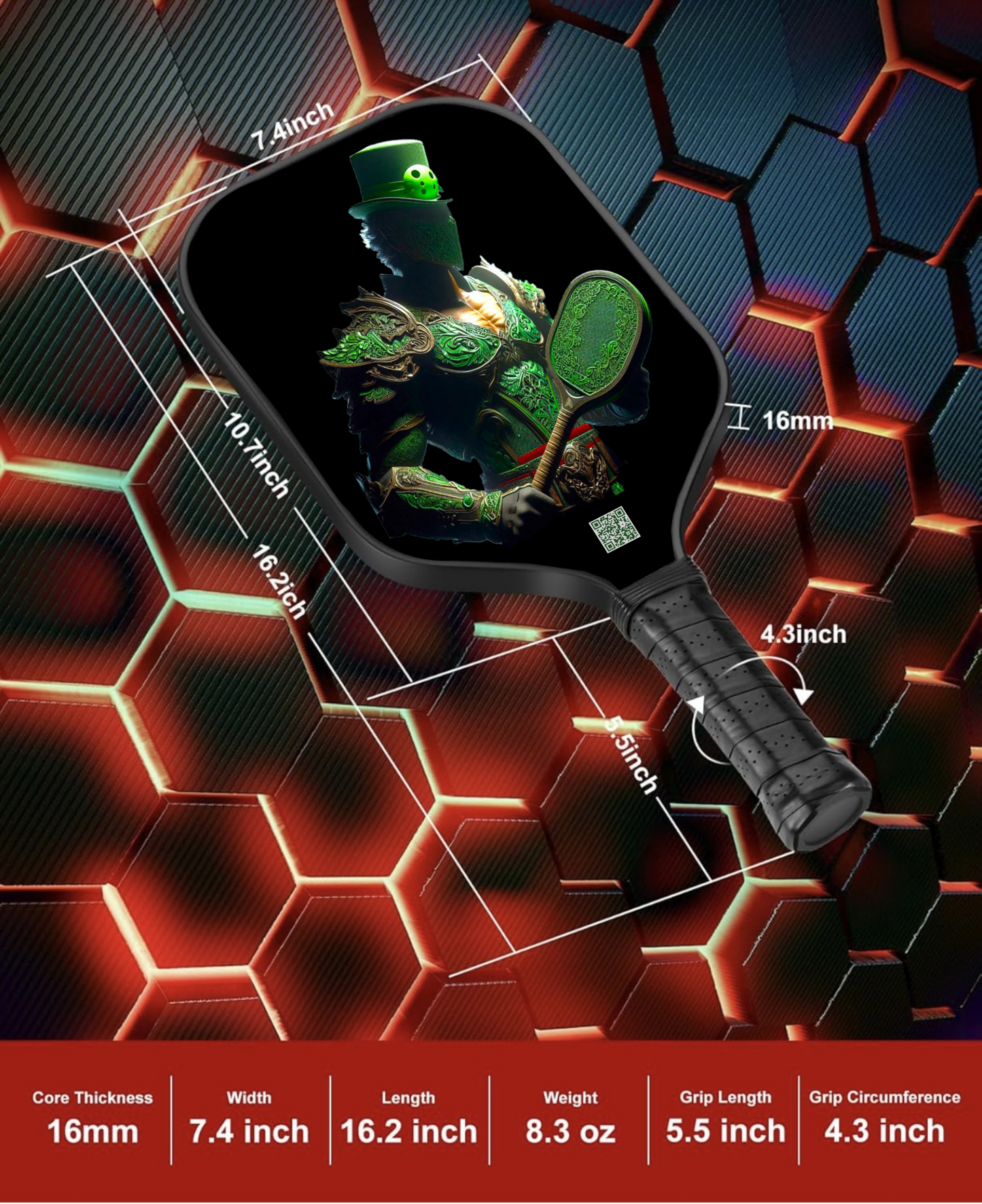 Sinestro - Classic Comics - Pickleball Paddle