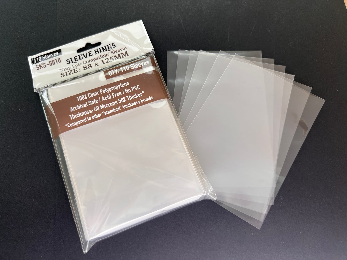 "Tiny Epic Dungeons" (Retail Version) Compatible Sleeve Bundle (8812 X 1 + 8818 X 1)