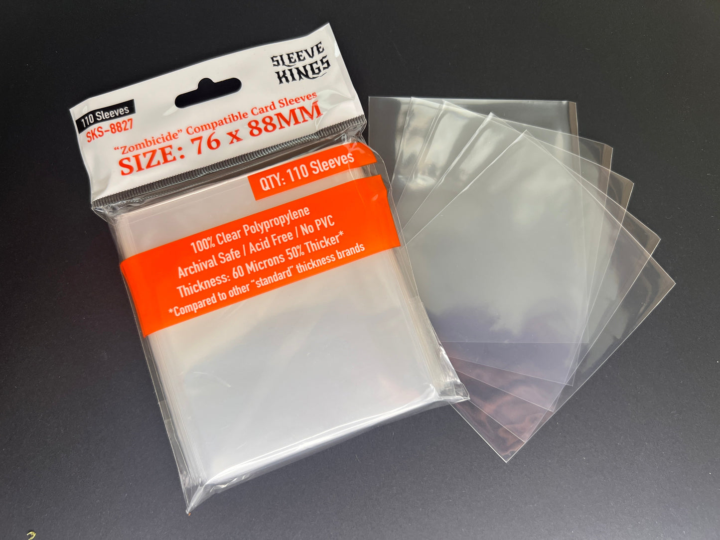 "Zombicide" 2nd Edition Compatible Card Sleeve Bundle (8801 X 1 + 8827 X 1)