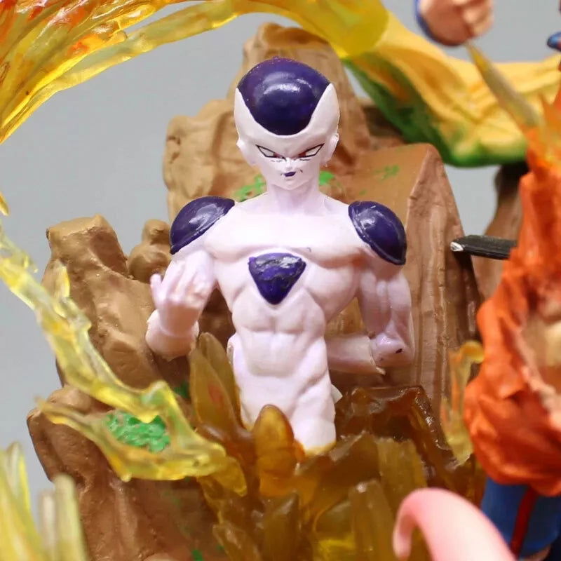 SS Goku Frieza Cell Buu Figurines, Dragon Ball Z Anime Collectible Figures 9 in