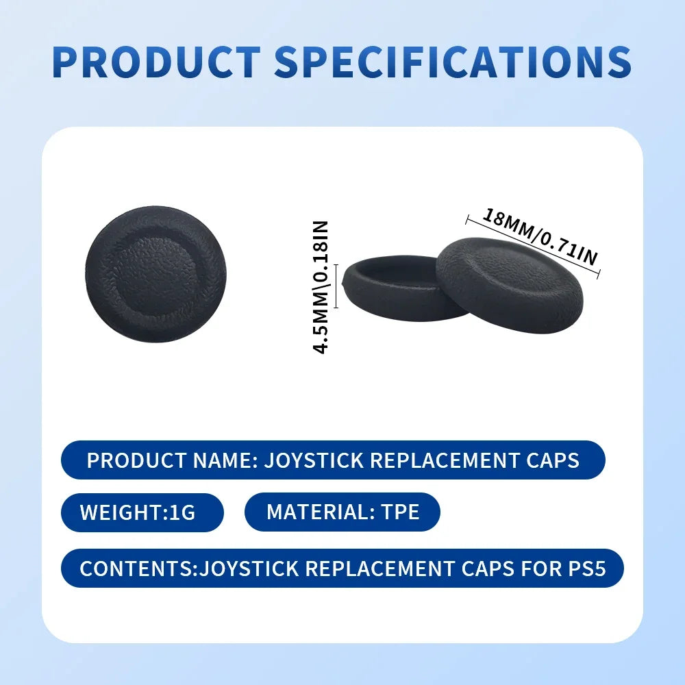 Plastic Non-slip Thumb Grip Caps | Wearproof Joystick Covers for PS4 PS5 Controller