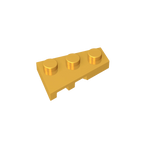 Gobricks GDS-547 Wedge Plate 3 x 2 Right | Compatible Building Block for DIY Creations